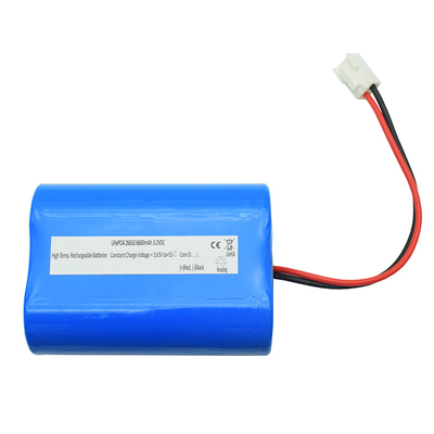 IFR26650 a mené la capacité élevée de la batterie au lithium de lumière de secours LiFePO4 3.2V 6600mAh