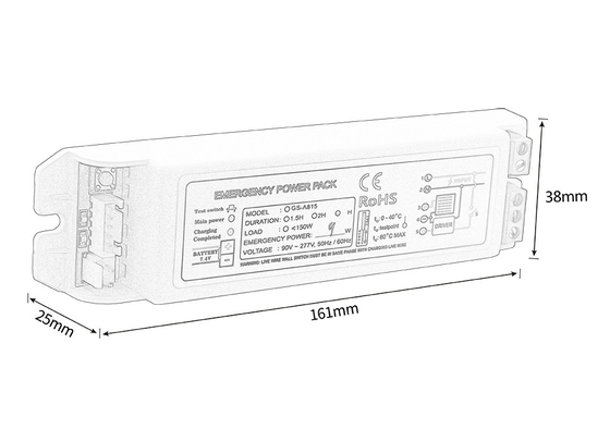 Kit d'éclairage d'urgence 6-13W