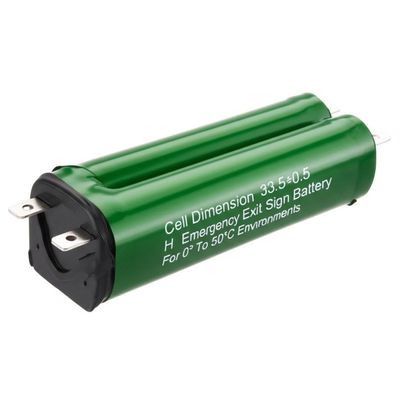 Dimension de la cellule 33.5±0.5 H Batterie pour signalisation de sortie de secours pour environnements de 0°C à 50°C
