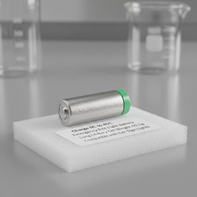 Batterie pour éclairage de secours 0C à 45C, longue durée de vie, poids d'environ 10,5 g, compatible avec les éclairages de sortie de secours