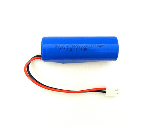 Batteries rechargeables de la batterie 3,2 V IFR22650 2000mAh de signe de sortie de secours LiFePO4