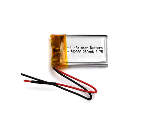 batterie de polymère du lithium 3.7Volt 502030 250mAh pour l'éclairage de secours