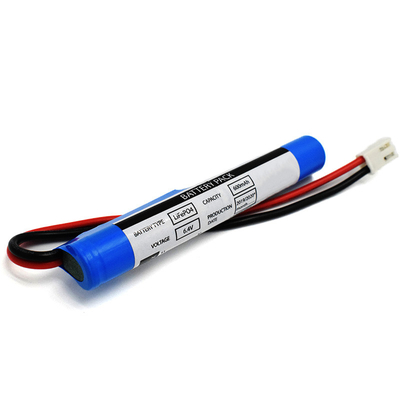 Type 6,4 connecteur du bâton LiFePO4 de la batterie 600mAh JST VH 2P de V