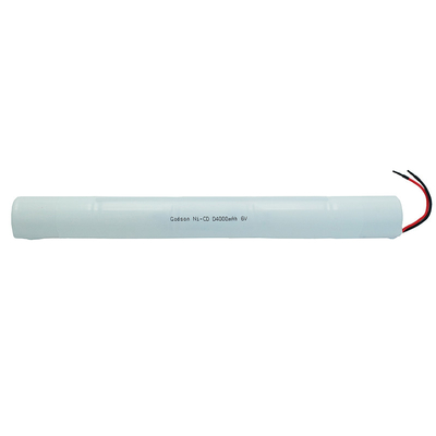 Type de bâton 6,0 Volt D4000mah Batteries Ni Cd Batteries lumineuses de sortie