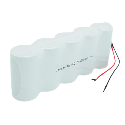 Batteries de la vie de cycle du paquet D4000mAh 6.0V de batterie rechargeable de Cd de Ni
