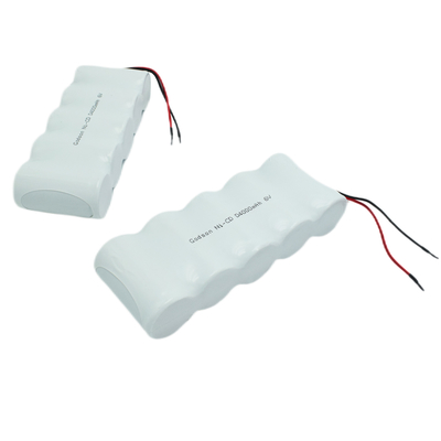 Batteries de la vie de cycle du paquet D4000mAh 6.0V de batterie rechargeable de Cd de Ni
