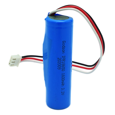 Cellules des batteries Lifepo4 de lumière de sortie de secours de lithium 18650 3.2V 1600mAh