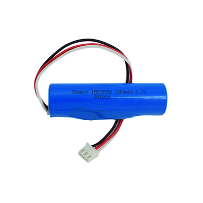Cellules des batteries Lifepo4 de lumière de sortie de secours de lithium 18650 3.2V 1600mAh