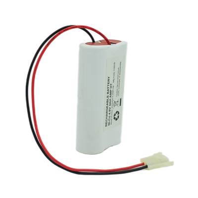 Paquet côte à côte de batteries de lumière de sortie de secours 4,8 volts D40000mAh NiCd