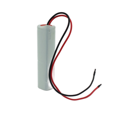 Ni Cd D4000mah 2.4 Volt sortie de lumière batteries type bâton avec PVC blanc