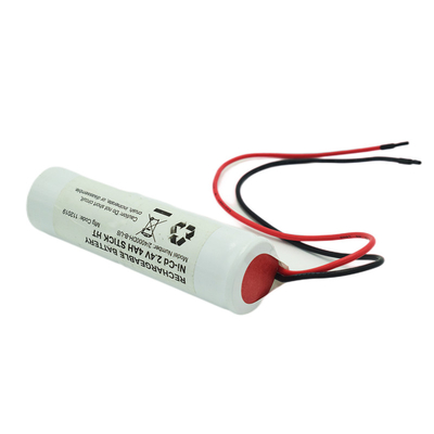 Ni Cd D4000mah 2.4 Volt sortie de lumière batteries type bâton avec PVC blanc
