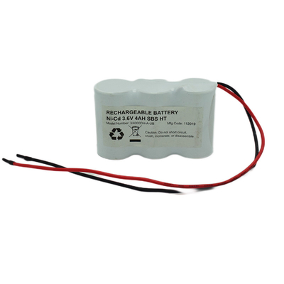 Batteries légères de sortie de secours de Ni Cd côte à côte 3,6 volts 4000mah
