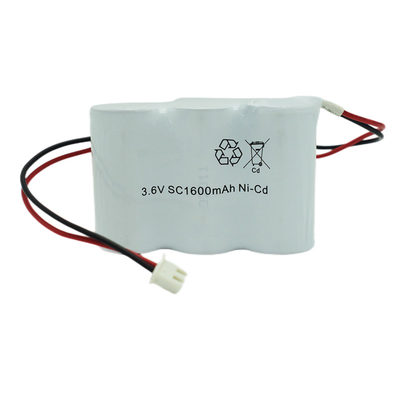 charge rechargeable de 3.6V 0.1C de batteries de lumière de sortie de secours 1600mah