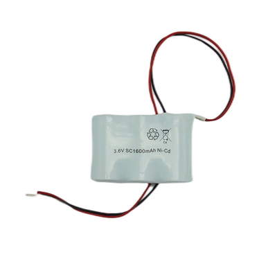 La lumière de sortie de secours de SC1600mAh bat la batterie rechargeable de cadmium de nickel des batteries 3.6V