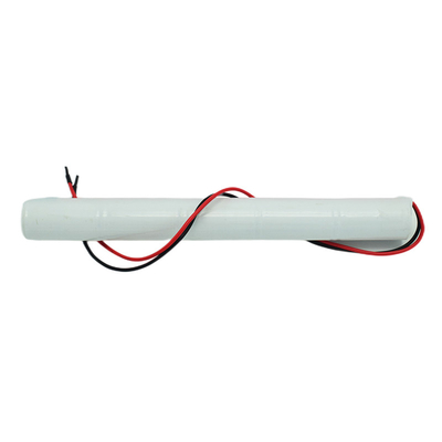 Les batteries de lumière de sortie de secours de Cd de Ni de 6,0 volts collent le type couleur blanche de PVC