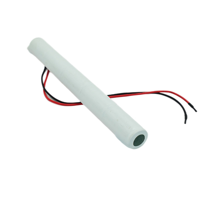 Les batteries de lumière de sortie de secours de Cd de Ni de 6,0 volts collent le type couleur blanche de PVC