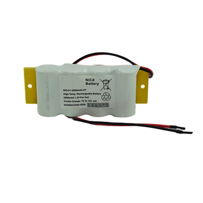 4,8 volts C2500mah Ni CD Batteries lumineuses de sortie de secours Type de bâton