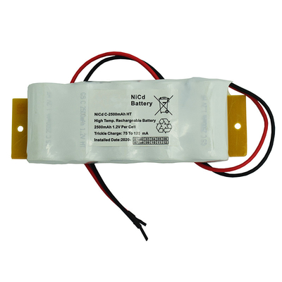 charge rechargeable des batteries 6.0V 0.1C de lumière de sortie de secours 2500mah