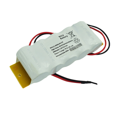 Veste de PVC de NiCd de remplacement de batterie de signe de sortie de secours d'OEM 3.6V
