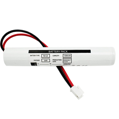 NiCd Sc1200mah type de bâton de batterie de 3,6 volts pour l'éclairage de secours