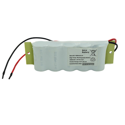 Paquet de batterie de Cd de Ni de la batterie 6.0v de signe de sortie de secours de SC1800mah