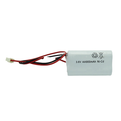 La batterie 3.6V de NiCd d'éclairage de secours s'est attendue à la vie 5 ans d'AA900mAh