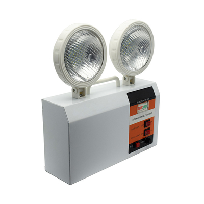 Blanc extérieur de lumière de tache jumelle de secours de LED 3W 6500K 3 heures de temps de durée