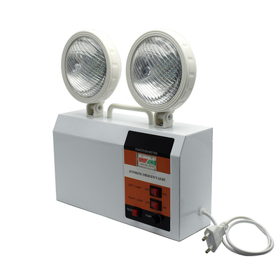 Blanc extérieur de lumière de tache jumelle de secours de LED 3W 6500K 3 heures de temps de durée
