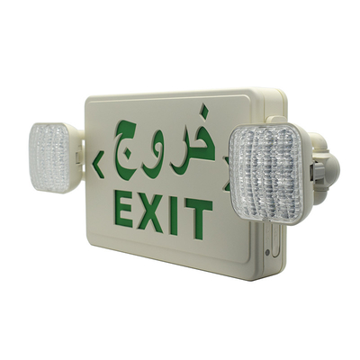 Signe de sortie de secours à LED verte batterie double face AC85 - 265V 50/60H
