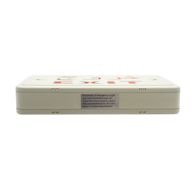 Lumière rouge de signe de sortie de secours du PC LED d'ABS AC220V 50Hz avec la batterie au lithium