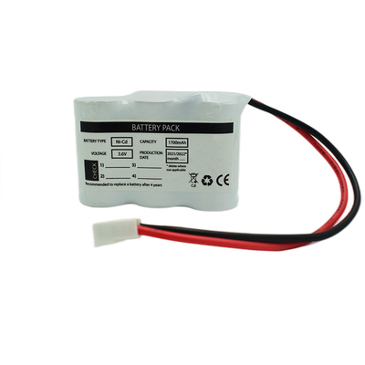 Paquet de batterie de Cd de Ni de lumière de secours de SC1700mah configuration de 3,6 volts côte à côte