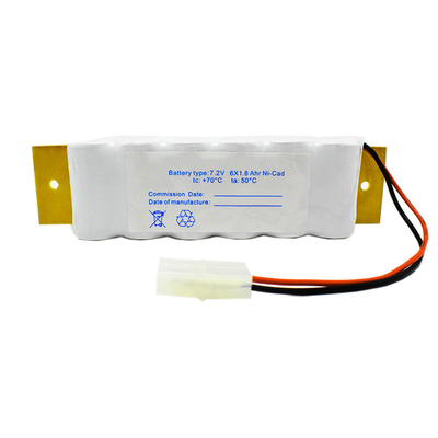 Batterie de Cd de Ni de lumière de secours de signe de sortie de SC1800mAh 7,2 V avec la plaque arrière
