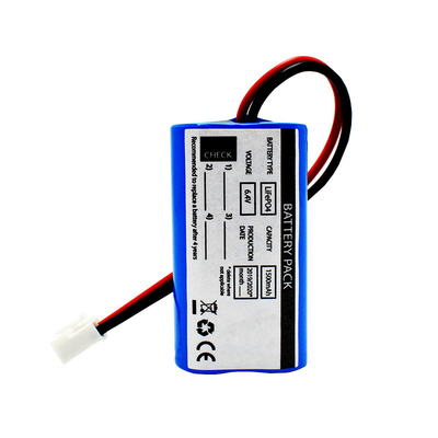 Cellules des batteries Lifepo4 de lumière de sortie de secours de lithium 18650 6.4V 1500mAh