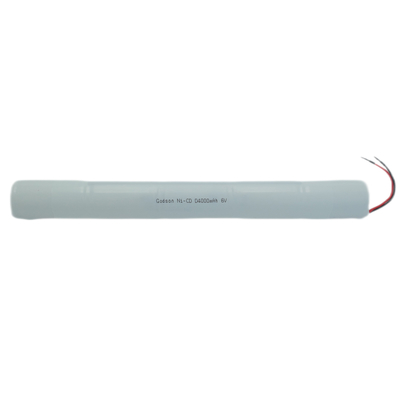 NiCd D4000mAh 6.0V Signal de sortie batterie de secours pour l'éclairage d'urgence