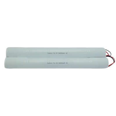 NiCd D4000mAh 6.0V Signal de sortie batterie de secours pour l'éclairage d'urgence