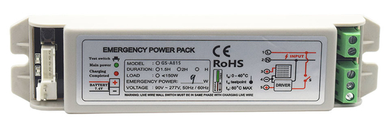 150W 0,8A Kit d'éclairage d'urgence Pack d'éclairage d'urgence