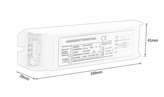 Charge de décharge d'urgence Power Pack Inverter Type maintenu d'urgence pleine puissance 15-36W GS-Q1130