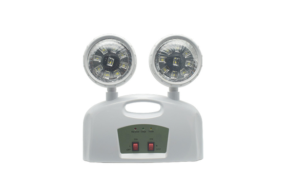 Lumière d'urgence à double tête de 3W AC 85-265V ABS avec poignée