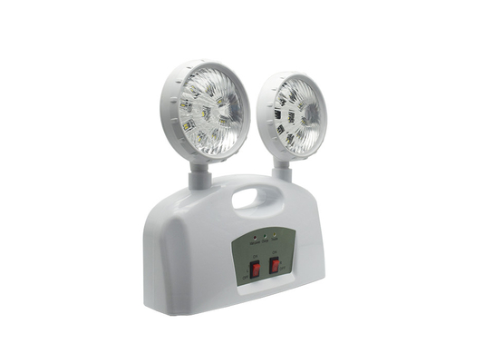 Lumière d'urgence à double tête de 3W AC 85-265V ABS avec poignée
