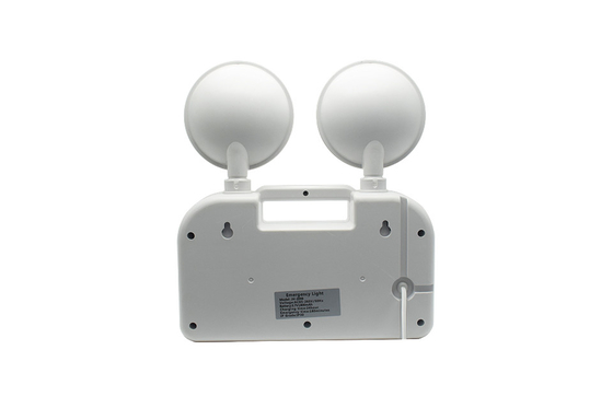 3h Durée 6W Twin Head éclairage d'urgence AC 85-265V ABS