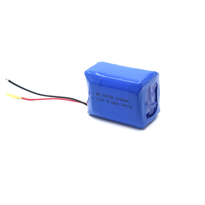 Polymère Li-ion 232738 2700mAh 3,8V avec PCB et UL1571 24AWG RED&amp;BLACK