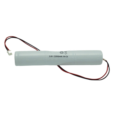 Éclairage d'urgence Cellule de nickel-cadmium scellée avec IEC 61951 3.6V C2500mAh