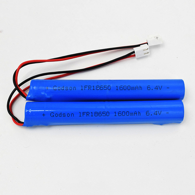 IFR 1600mAh 6.4 Volt 18650 LiFePO4 Piles de type bâton facile à installer