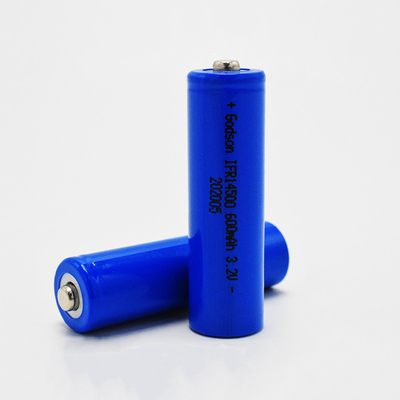 14500 600mAh 3,2V LiFePO4 Batterie pour les lumières d'urgence et les panneaux de sortie