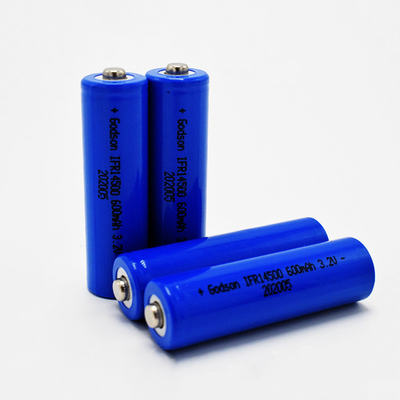 14500 600mAh 3,2V LiFePO4 Batterie pour les lumières d'urgence et les panneaux de sortie
