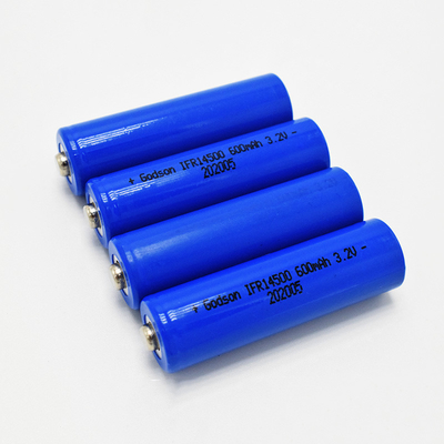 14500 600mAh 3,2V LiFePO4 Batterie pour les lumières d'urgence et les panneaux de sortie
