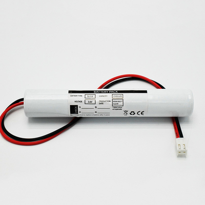3.6V 2500mAh Ni-CD batterie pour l' éclairage d' urgence avec un coût élevé