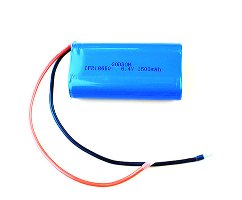 Lumière de sortie d'urgence LiFePO4 Batteries 18650 1500mAh 6.4V Pour l'éclairage d'urgence et l'alimentation électrique
