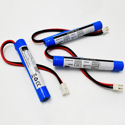 Éclairage d'urgence 600 mAh 6,4 Volt LiFePO4 Piles de type bâton