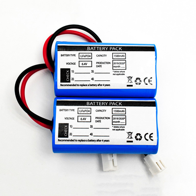 Éclairage solaire d'urgence Utilisation côte à côte Type LiFePO4 Piles 1500mAh 6,4 Volt